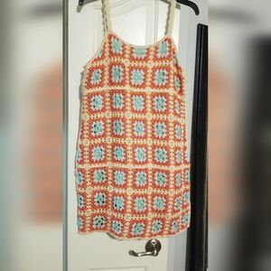 Koto + Mason crochet mini dress